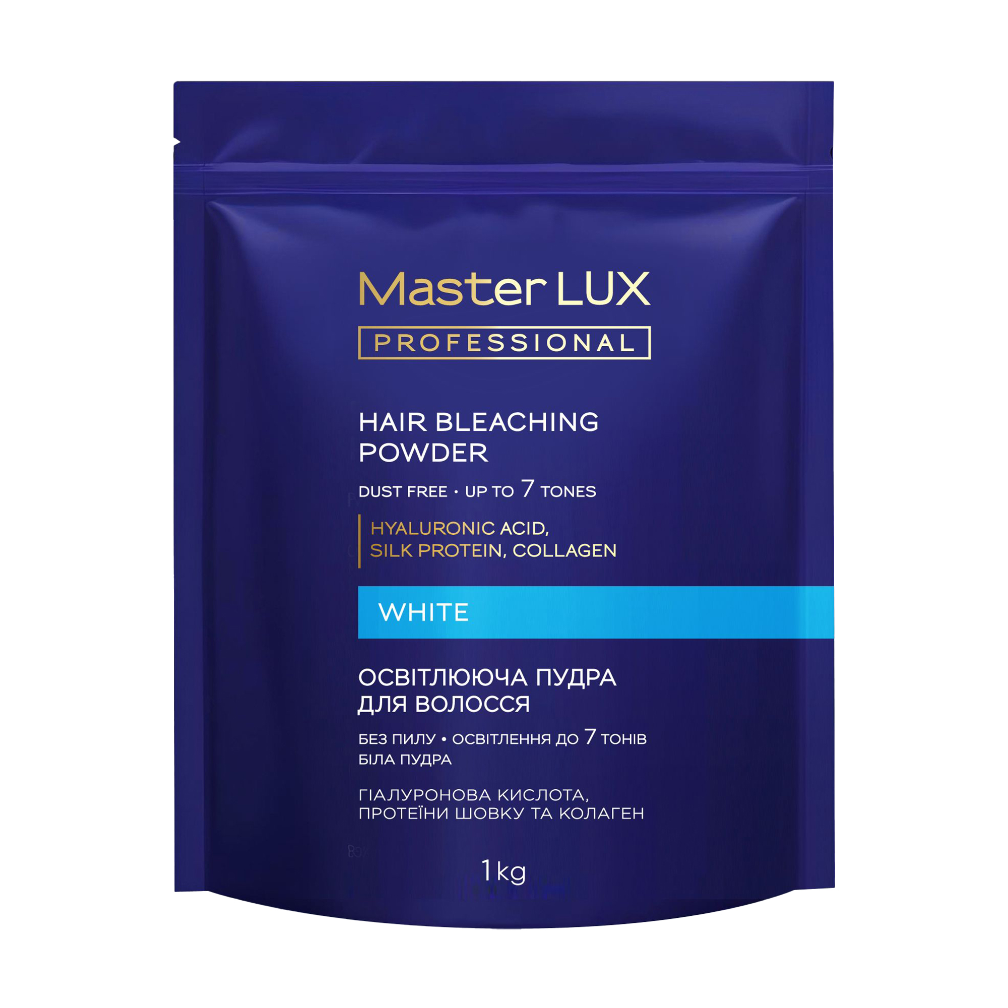 Освітлювальна пудра для волосся Master LUX Professional Hair Bleaching Powder, White, 1 кг